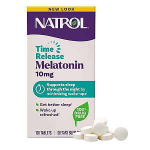 Melatonina 10mg Advanced Sleep 100 Tabletes Time Release Natrol