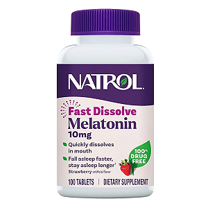 Melatonina 10mg Fast Dissolve 100 Tabletes Natrol