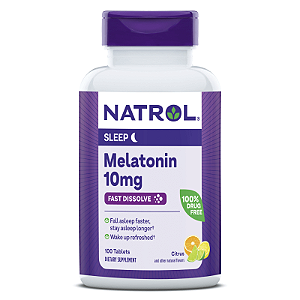 Melatonina 10mg Fast Dissolve 100 Tabletes Natrol