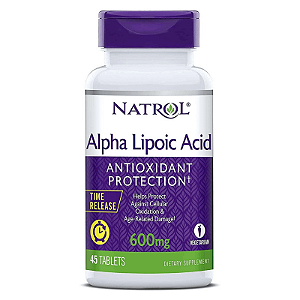 Ácido Alfa Lipóico Liberação Gradual 600mg 45 Tabletes Natrol