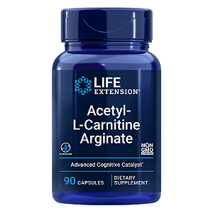 Acetil-L-Carnitina Arginato 90 Cápsulas Life Extension