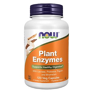 Plant Enzymes 120 Cápsulas NOW Foods