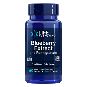 Blueberry Extract e Pomegranate 60 Cápsulas Life Extension