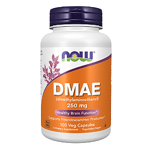 DMAE 250mg Dimetilaminoetanol 100 Cápsulas NOW Foods