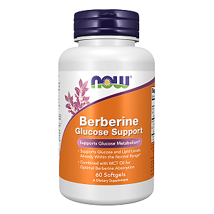 Berberina Suporte Glicose 90 Softgels NOW Foods