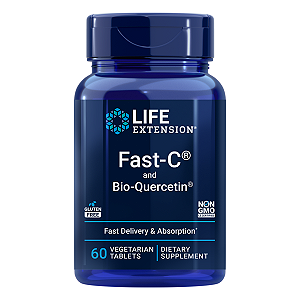 Fast-C e Bio-Quercetina Fitossomo 60 Tabletes Life Extension