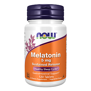 Melatonina 5mg Sustained Release 120 Tabletes NOW Foods
