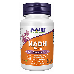 NADH 10mg 60 Cápsulas NOW Foods