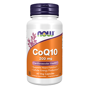 Coenzima Q10 200mg 60 Cápsulas NOW Foods