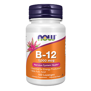 Vitamina B12 1000mcg 100 Pastilhas NOW Foods