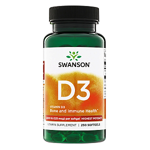 Vitamina D3 5,000 UI 125mcg 250 Softgels Swanson