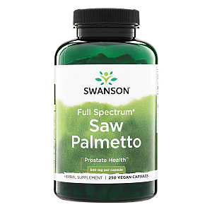 Saw Palmetto 540mg 250 Cápsulas Swanson