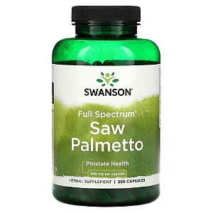 Saw Palmetto 540mg 250 Cápsulas Swanson