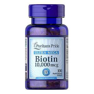 Biotina 10.000mcg 100 Softgels Puritan's Pride