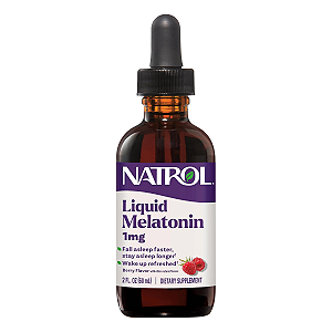 Melatonina 1mg Líquida 59ml Frutas Vermelhas Natrol