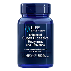 Super Enzimas Digestivas com Probióticos 60 Cápsulas Life Extension