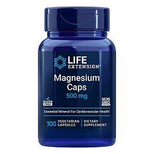 Magnésio 500mg 100 Cápsulas Life Extension