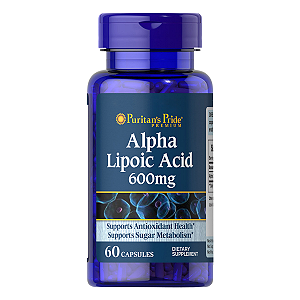 Ácido Alfa Lipoico 600mg 60 Cápsulas Puritan's Pride