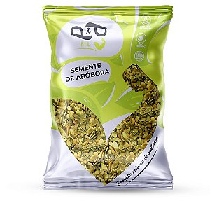Semente de Abóbora Sem Casca Crua AA Premium Embalado Vácuo - P&P