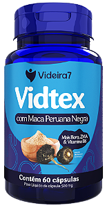 VidTex (Maca Peruana Negra, Boro, Zma, B6) 500mg 60 CÁPSULAS