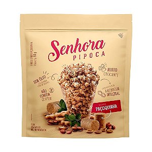 Pipoca Gourmet Doce Pronta Paçoquinha 50g - Sra Pipoca