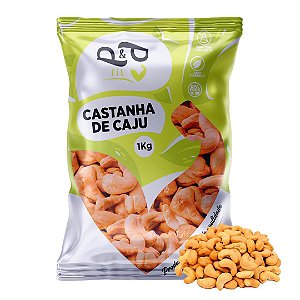 Castanha de Caju Inteira W1 Com Sal 1Kg P&P