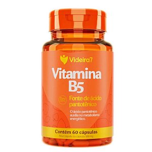 Vitamina B5 (Ácido Pantotênico) 100% Idr Cápsula