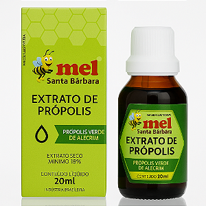 Extrato de Própolis Verde Alecrim 20ml – Mel Santa Bárbara | Alta Concentração | Imunidade Natural