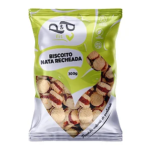 Biscoito Amanteigado Nata Recheada 300g P&P