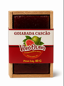 Goiabada Cremosa Vovô Olavo – 40g | Caixinha de Madeira para Presente