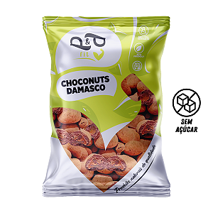 Choconuts P&P Damasco Chocolate Sem Açúcar Drageado
