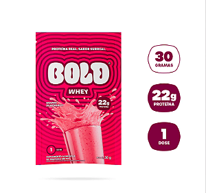 Bold Whey Protein Sachê 30g  Mousse de Morango – Suplemento Proteico Original