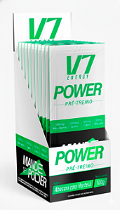 Caixa Pré Treino V7 Power Abacaxi Com Hortela Sache 10 De 10G Cada - V7 ENERGY