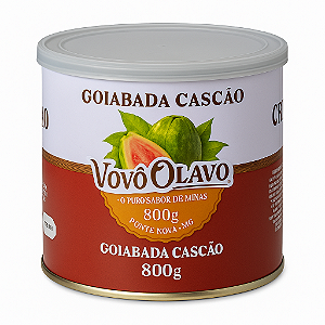 Goiabada Cascão Vovô Olavo 800g – Lata Clássica e Cremosa | Sabor Raiz de Minas Gerais