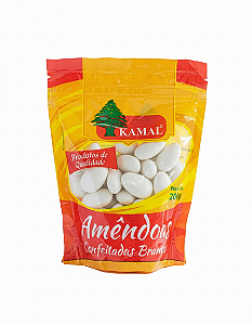 Amêndoa Confeitada Doce Branca 200g - Kamal