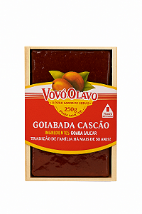 Goiabada Cascão Vovô Olavo 250g – Barra em Madeira | Sabor Tradicional de Minas