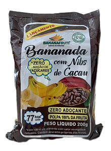 Bananada com Nibs de Cacau - Zero Açúcar - Pacote