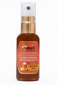 Spray de Mel e Própolis Gengibre, Romã e Eucalipto 35ml | Santa Bárbara | Imunidade e Alívio Natural