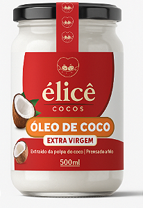Óleo de Coco Extra Virgem 500ml - Élicê Coco