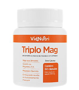 TriploMag Magnésio Cloreto de Magnésio P.A Dimalato e Quelato - VIDNUTRI