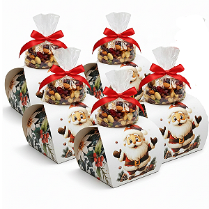 Lembrancinha de Natal Kit 5un | Presente Natal com Mix de Nuts
