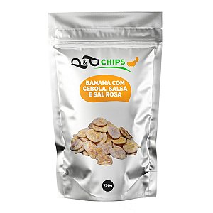 Banana Chips P&P Salgada 750g Natural e Sem Glúten