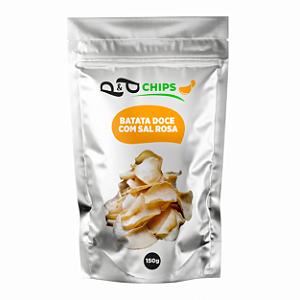 Batata Doce Chips P&P - Sal Rosa 150g