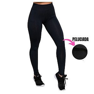 Calça Legging Térmica Suplex peluciada Cós Alto