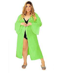 Saida de Praia manga sino Plus Size