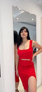 Vestido Tubinho Vermelho