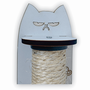 Arranhador de parede para gatos face grande