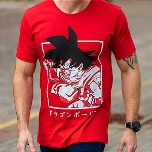 Camiseta Goku Red - Unissex
