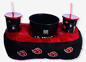 Kit Almofada Porta Pipoca - Naruto Akatsuki