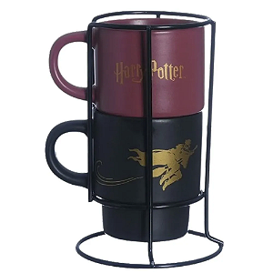 Kit Canecas Empilháveis Hogwarts - Harry Potter